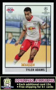 2020-21 Merlin Chrome UEFA Champions League Refractor #27 Tyler Adams RB Leipzig - Picture 1 of 2