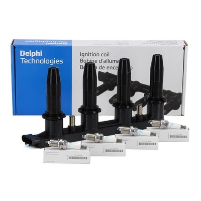 DELPHI Zündspule 4x ORIGINAL GM Opel Zündkerze für ASTRA J INSIGNIA A 1.6 Turbo - Bild 1 von 3