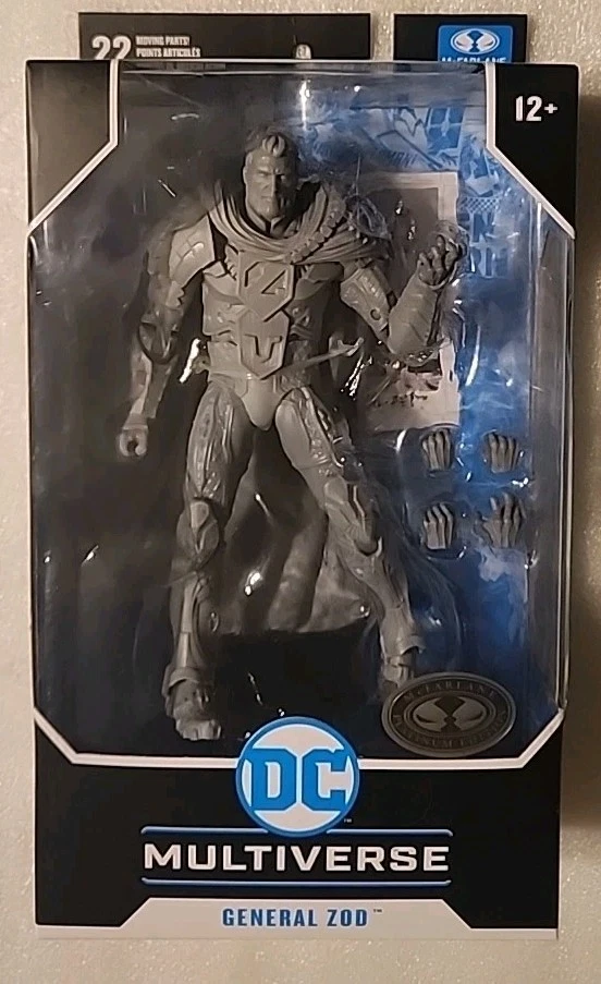 Figura de acción DC Multiverse McFarlane Toys General Zod DC Rebirth 7" platino Foto 1 de 1