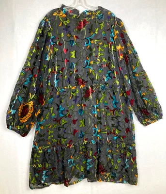 Cato Burnout Velvet Dress Boho Goth Whimsigoth Witchy Size 22 / 24 - Image 1 of 4