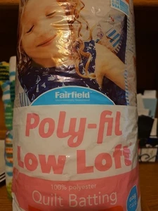 NEW POLY-FIL FAIRFIELD TWIN BED 72 X 90 Low Loft Polyester QUILT BATTING Medium - Picture 1 of 6