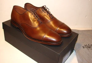 Herren ALLEN EDMONDS Cap Toe PARK AVENUE Leder KAFFEEBRAUN SCHUHE Größe 11 B *NEU* - Bild 1 von 10