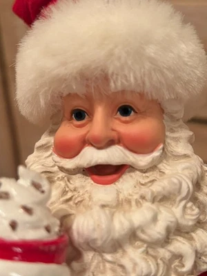 Dept 56 Possible Dreams Clothtique Santa Cocoa & Cookies - Image 1 of 4