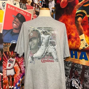 Vintage St. Louis Cardinals Albert Pujols MLB T Shirt Gray Lee Sport Sz 2XL - Picture 1 of 8
