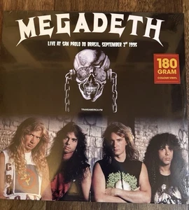 Megadeth Live At Sao Paulo 1995 - 180 gram White Colored Vinyl Record LP - Picture 1 of 2