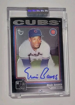 2004 Topps Retired Signature Ernie Banks  #TA-EB Autograph - Image 1 of 2