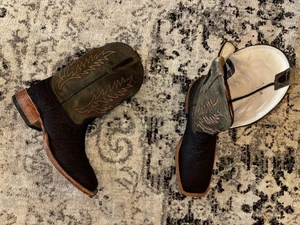 Fenoglio Nikotinbraun Exotisch Herren Größe 11,5 D Cowboystiefel - Bild 1 von 14