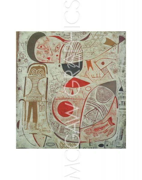 Printed Sheet with Pictures, Paul Klee, Wall Decor Home Art Print 14" x 11" 846 - Image 1 of 1