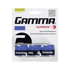 GAMMA Supreme Overgrip, Blue 3 Pack