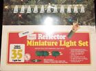 Vintage Sears Gold Color Christmas String Lights 35 w/ Reflectors Indoor/Out NEW