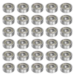 Rodamientos de bolas miniatura 604ZZ 30 piezas 4x12x4 mm acero al carbono doble blindaje - Imagen 1 de 6