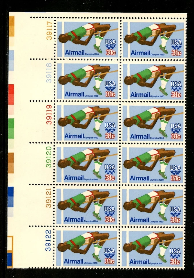 US C97, 1979 31c OLYMPIC GAMES, UL PBOF12, MNH (US1981) - Image 1 of 1