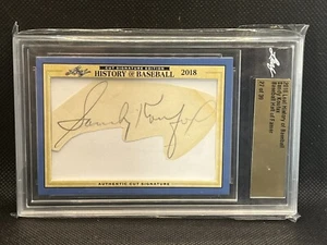 Sandy Koufax HOF  2018 Leaf History Of Baseball Cut Autograph Auto Signed 27/30 - Picture 1 of 2