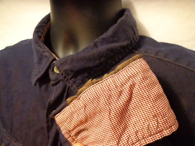 Camisa ajustada 21 para hombre azul y marrón manga larga abotonada talla XL 100 % algodón Foto 1 de 4