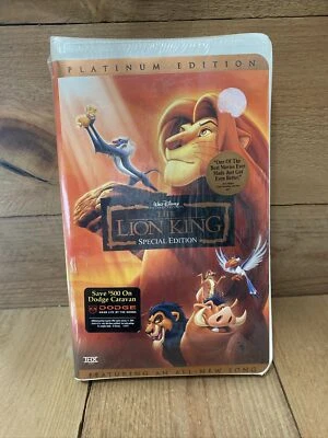 The Lion King  SEALED! New(VHS, 2003, Platinum Edition Features an All-New Song) - Image 1 of 4