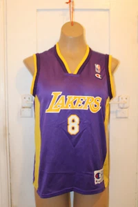 CHAMPION Los Angeles Lakers Kobe Bryant #8 Jersey Purple Youth 10-12 Rookie VTG - Picture 1 of 8