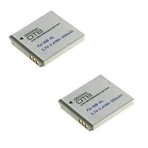 2x Akku Ersatzakku für Canon Ixus 30 40 50 55 60 65 70 75 80 IS 82 IS i7 NB-4L - Bild 1 von 1