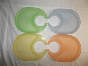 Tupperware Impressionen 4er Set Getränkehalter Snackablage Snackteller - Bild 1 von 9