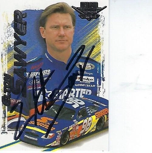 ELTON SAWYER SIGNED 2002 WHEELS HIGH GEAR  RACING #45 - NASCAR - Image 1 of 1