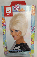 Smiffys 60s Beehive Blonde Wig Party Fun Cosplay Dress Up Retail Box BNWT Adult