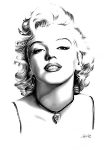 Reispapier für Decoupage Sammelalbum Handwerk Porträt Marilyn Monroe 807* - Bild 1 von 1