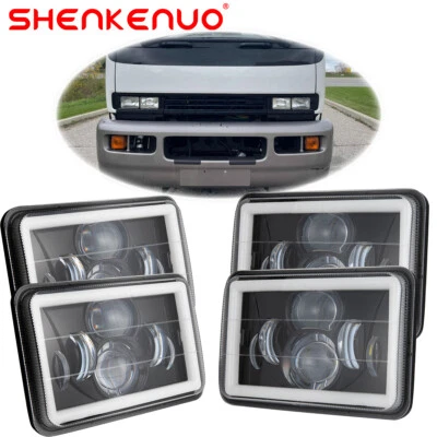 Faros LED de 4x6"" pulgadas haz sellado alto/bajo para GMC T6500 T7500 1997-2009 4 un. Foto 1 de 4