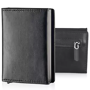 Slim Wallet mit Münzfach, Portmonee, Geldbörse, Brieftasche, kleiner Geldbeutel - Bild 1 von 21