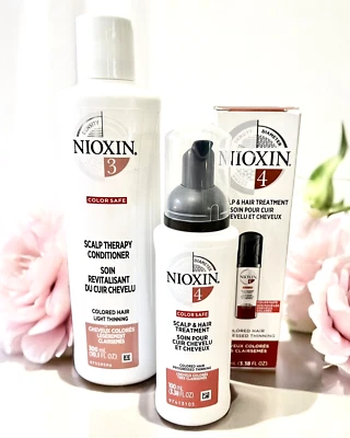 Nioxin #3 Scalp Therapy Conditioner 10 oz And #4 Scalp & Hair Treatment 3.38 oz. - Image 1 of 3