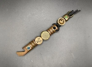 Yoshizaki Designs Playge Doctor Tenshu rame con intarsio opale EDC Prybay - Foto 1 di 9