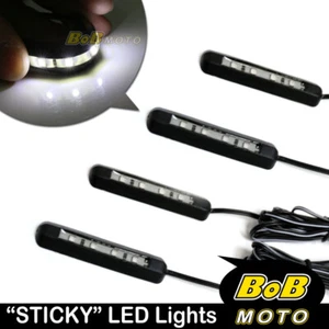 STICKY SMD 3528 LED White Front Winker 4pcs For Honda Motorcycles Bikes - Foto 1 di 1