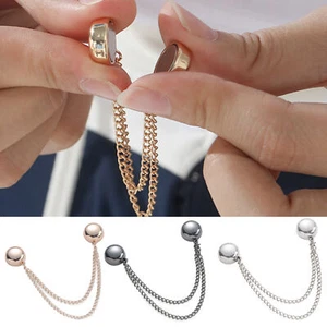 2x Multi-Function Magnetic Clothing Clips Multi-Purpose Magnetic Pinless Brooch - Picture 1 of 13