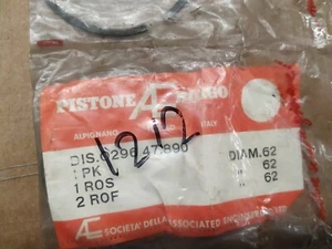 DUCATI 175cc piston piston rings segments / ∅ 62 BORGO # 0296.47.890 - Picture 1 of 6