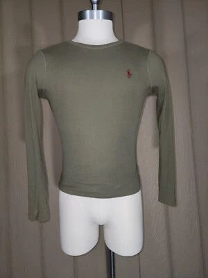 RALPH LAUREN SPORT Shirt Mens Small Green Adult Pony Golf Warm Soft Leisure GUC - Image 1 of 4