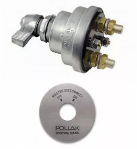 Master Battery Disconnect Switch 4 post DPST kill cut off nhra nascar ON OFF a - Picture 1 of 2