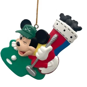 Vintage Rare Walt Disney World Mickey Mouse Golf Christmas Ornament - Picture 1 of 6