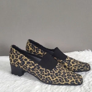 Sesto Meucci Yasemin Waterproof Leopard Print Pumps Camel, Women's Size 8 - Picture 1 of 10