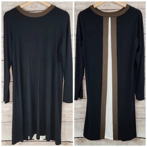 J.Jill Wearever Collection Black Shift Dress Size Small Long Sleeve - Picture 1 of 9