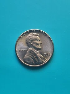 ***BU*** Moneta da 1 centesimo penny di grano rosso 1958 - Foto 1 di 2