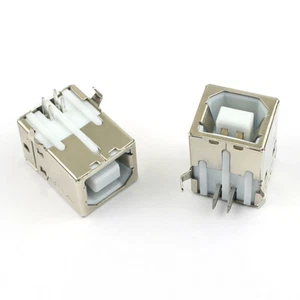 20Pcs USB 2.0 Female B Type 4 Pin Right Angle PCB Connector For Printer Port - Picture 1 of 7