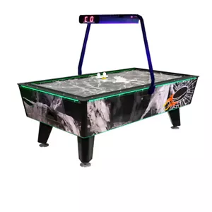Great American Black Ice Air Hockey Game Table - 7 Ft Free Play - Overhead Score - Picture 1 of 1
