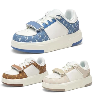 Women Platform Chunky Sneakers Comfortable Casual Lace-Up Fashion Sneaker - Picture 1 of 26