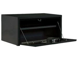 Buyers Products 1703304, 14x16x30 Inch Black Steel Underbody Truck Box w/Shelf - Picture 1 of 11