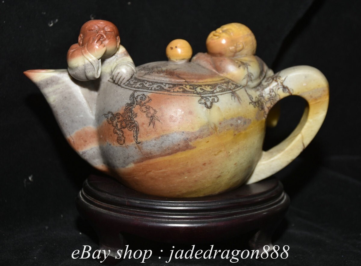 寿山石主要中国风茶壶| eBay