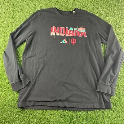 ADIDAS INDIANA HOOSIERS "HONORING BLACK EXCELLENCE" IU LS Shirt MENS Sz XL TEAM - Image 1 of 4