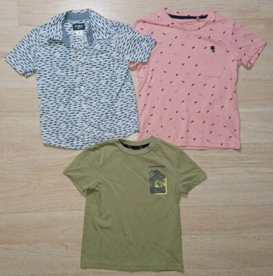 Мальчики 4T 5T OshKosh B'Gosh акула печати Craft & поток динозавров сноуборда футболка  - Изображение 1 из 4