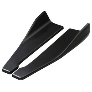 Glossy Black Car Rear Bumper Lip Side Skirt ABS Spoilers Lips Splitter Diffuser 