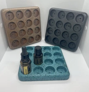 Wooden Oak Essential Oil Storage 16 Bottle Holder Organizer for 15ml Bottles - Picture 1 of 1