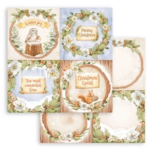 Stamperia WINTER VALLEY - 4 X TARJETAS - 12"" X 12"" - CORTADO PARA AHORRAR FRANQUEO - Imagen 1 de 3