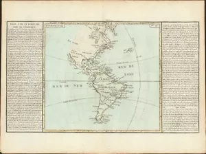 1767 America's Islands, Capes & Seaports antique map by Clouet ~ 22.8" x 17.1" - Picture 1 of 6