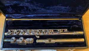 VINTAGE Artley NOGALES, ARIZ. 5-0 SOLID SILVER Open Hole FLUTE SN: 365770 - Picture 1 of 5